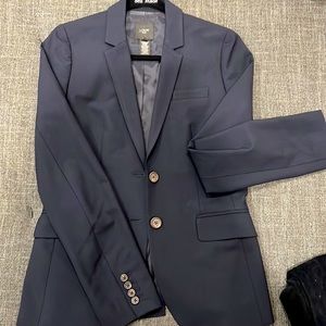 J Crew Classic Navy blazer in Tellegno 1900 Fabric